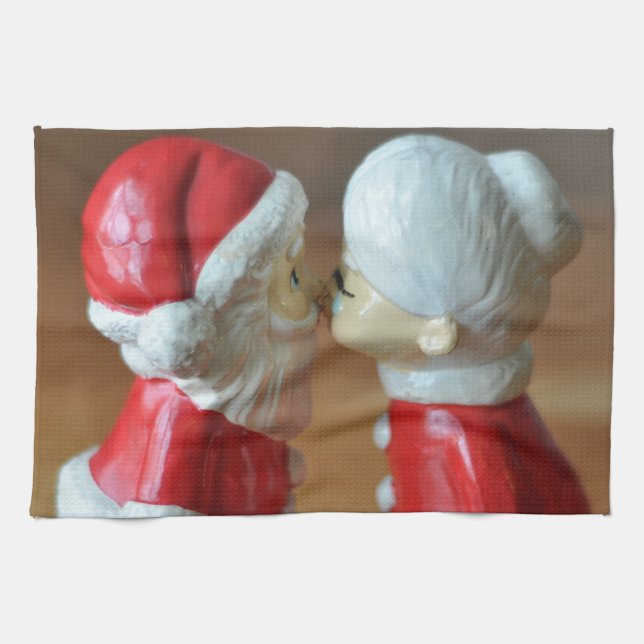 Kissing Santas Towel (Horizontal)