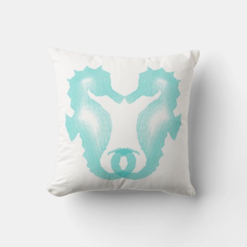 Kissing Seahorse Pillow