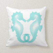 Kissing Seahorse Pillow