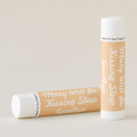 Kissing Sleep Goodbye Baby Shower Lip Balm Favor