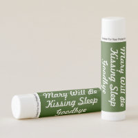 Kissing Sleep Goodbye Baby Shower Lip Balm Favor