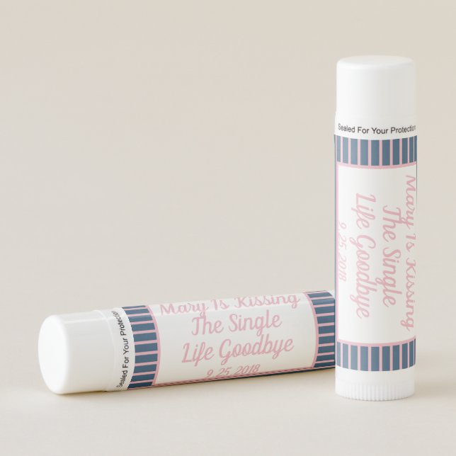 Kissing The Single Life Goodbye Lip Balm (Front)