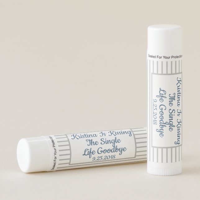 Kissing The Single Life Goodbye Lip Balm (Front)