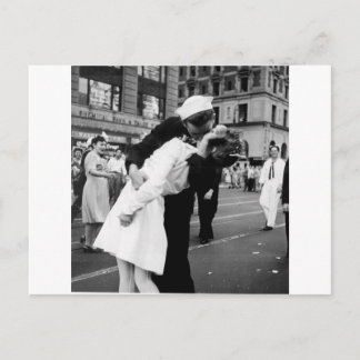 Kissing the War Goodbye at Times Square Postcard