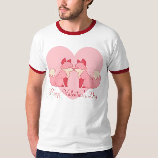 Kissing Valentine Foxes T-Shirt