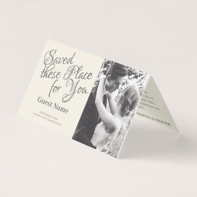 Kissing Wedding Couple in Monochrome (Front)