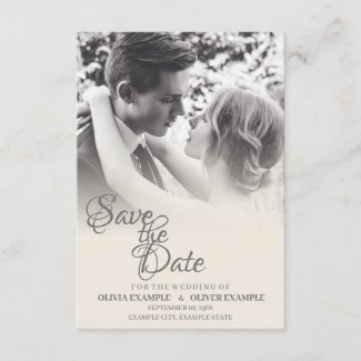 Kissing wedding couple in monochrome enclosure card