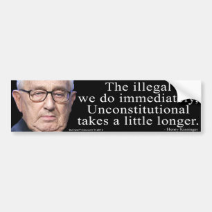 Kissinger on the Constitution Bumper sticker