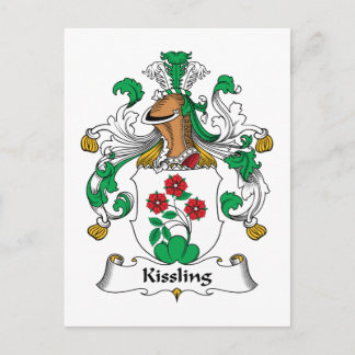 Kissling Family Crest Postcard