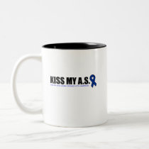 KissMyAS - Ankylosing Spondylitis Awareness Gifts Two-Tone Coffee Mug