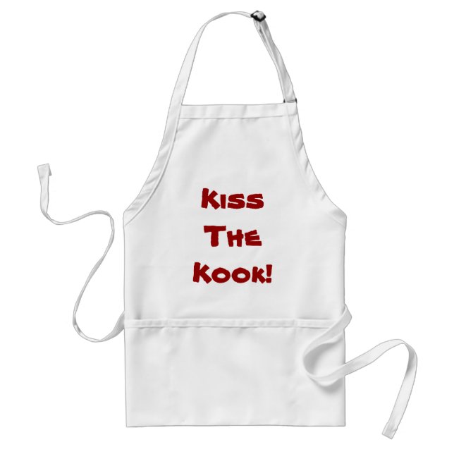 KissTheKook! Adult Apron (Front)