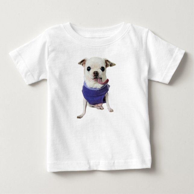 Kissy Chihuahua Baby T-Shirt (Front)