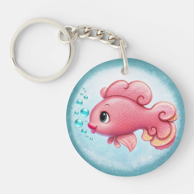 Kissy Fish Keychain (Front)