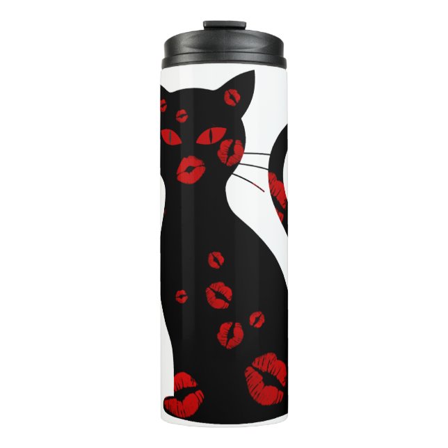 Kissy Kat Thermal Tumbler (Front)