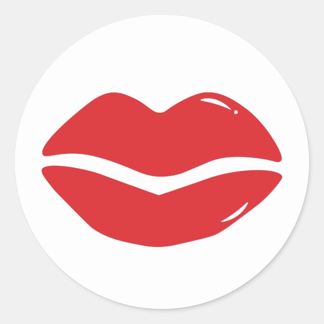 kissy lip sticker (Front)