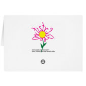 Kissy lips flower cards (Back Horizontal)
