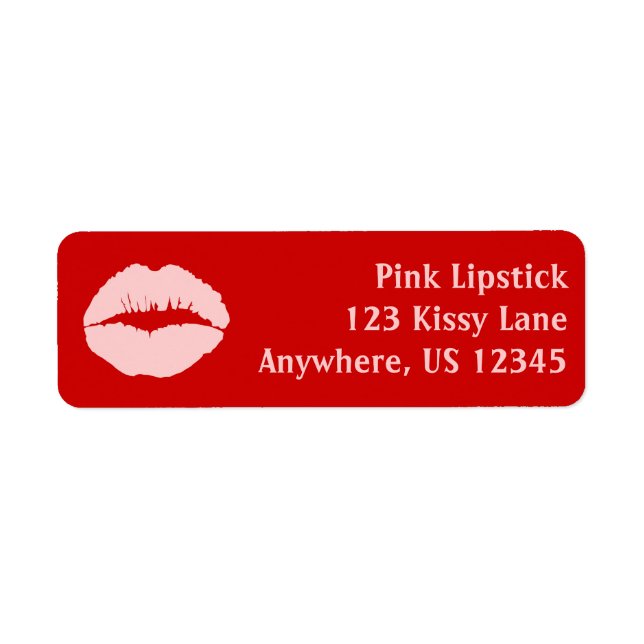 Kissy Lips Label (Front)
