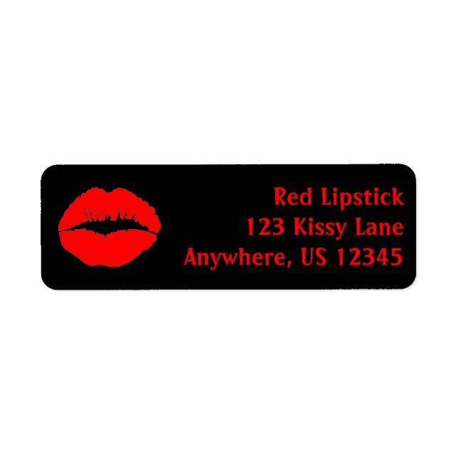 Kissy Lips Label (Front)