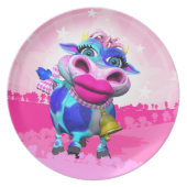 Kissy Moo Fun Plate (Front)
