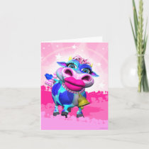 Kissy Moo the Cow Note Card