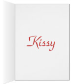 Kissy Red Kissing Lips Cards (Inside (Right))