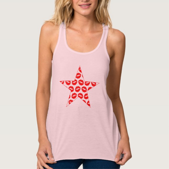 Kissy Star Tank Top (Front)