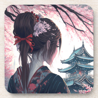 Kisu Japan - Harte Plastikuntersetzer Beverage Coaster