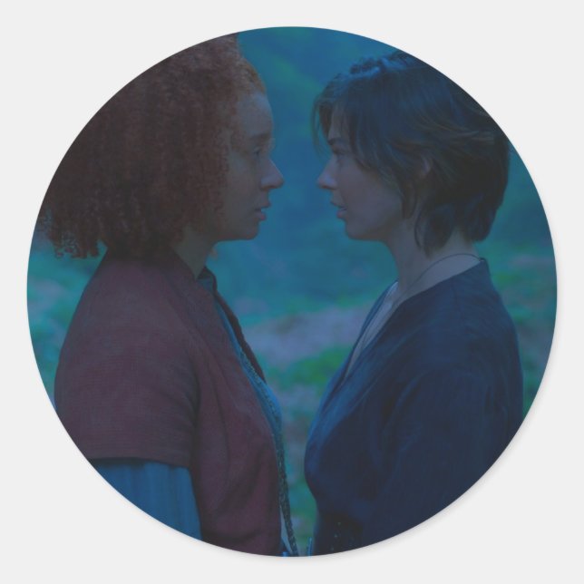 Kit and Jade (Tanthamore) Almost Kissing  Classic Round Sticker (Front)