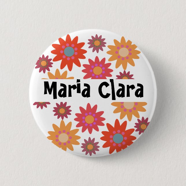 Kit Florido: Botão de Convidados 2 Pinback Button (Front)