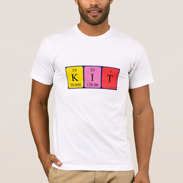 Kit periodic table name shirt (Front)