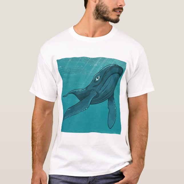 Kit, Sperm Whale, Under The Water T-Shirt (Front)