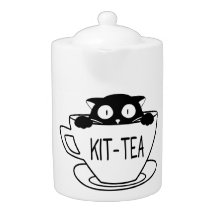 Kit-Tea Cute Kitty Cat Teapot