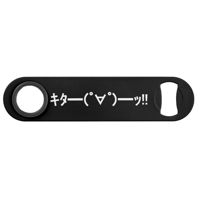 KITA!! Emoticon キタ━━━(゜∀゜)━━━ッ!! Japanese Kaomoji Bar Key (Back Horizontal)
