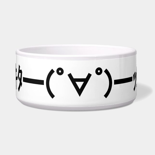 KITA!! Emoticon キタ━━━(゜∀゜)━━━ッ!! Japanese Kaomoji Bowl (Front)