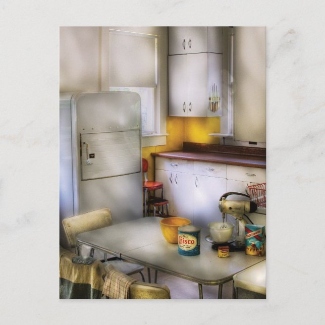 Kitchen - A 1960's Kitchen Postcard (Front)