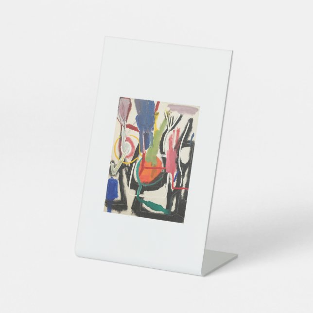 Kitchen Abstract Paint Jeff Hankamer Artjunkhaus  Pedestal Sign (Front)