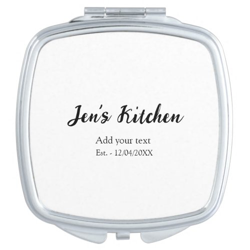 Kitchen add name year add your text name custom th compact mirror