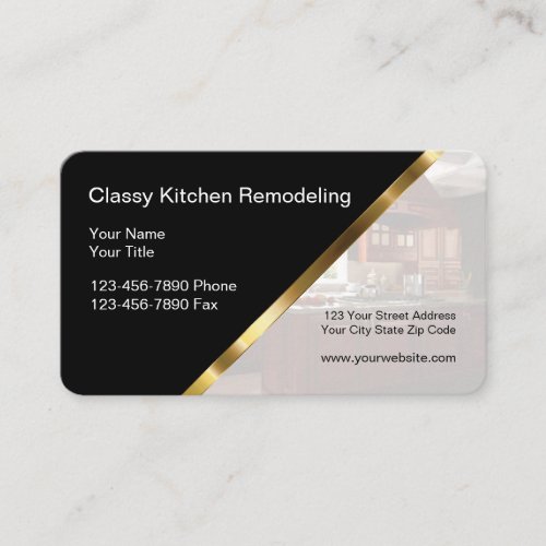 Kitchen And Bath Remodeling Business Cards