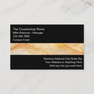 Kitchen And Bath Remodeling Countertops Business Card