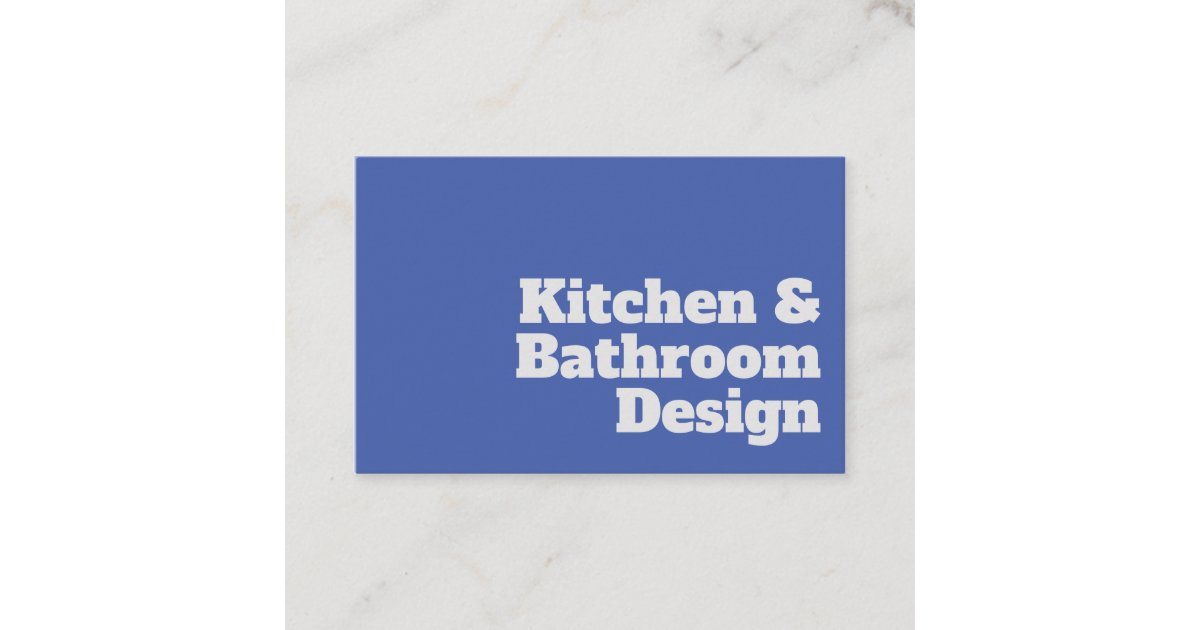 Kitchen and Bathroom Designer Business Card | Zazzle