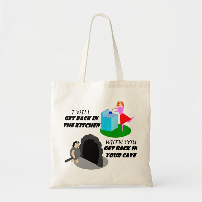 Kitchen and Cave Tote Bag (Front)