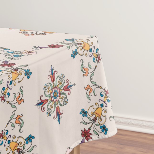 Kitchen and Living Room Tablecloth with Pattern  (In Situ)