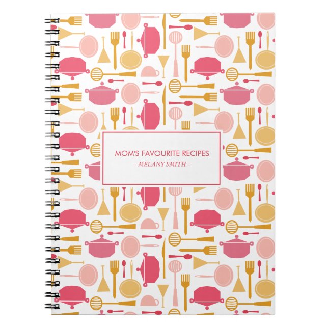 Kitchen Appliance Mom's Favourite Recipes Notebook (Front)