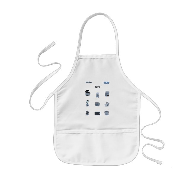Kitchen Appliances Kids' Apron (Front)