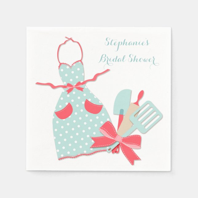 Kitchen Apron and Utensils Paper Napkins (Front)