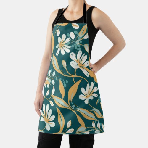 Kitchen apron in Art and Crafts style