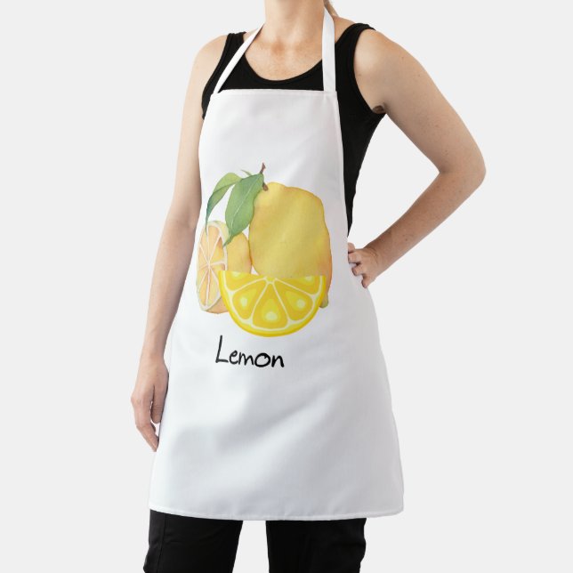 Kitchen apron with a fresh and refreshing lemon de (Insitu)