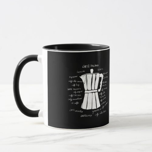 Kitchen art Italian Espresso coffee moka pot Mug