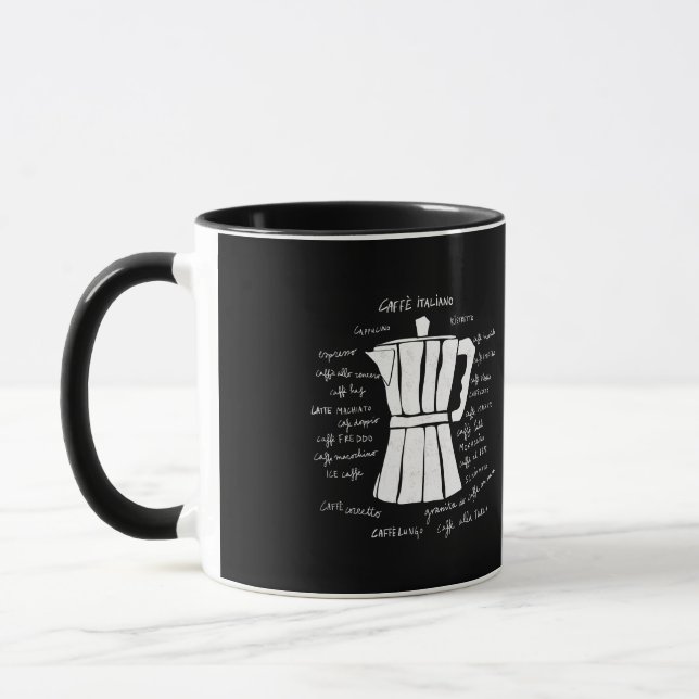 Kitchen art Italian Espresso coffee moka pot Mug (Left)