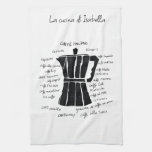 Kitchen art Italian Espresso coffee pot espresso Towel
